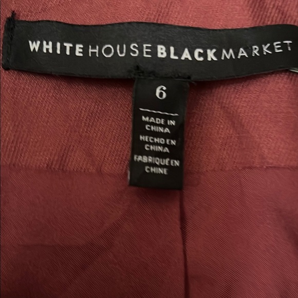 White House Black Market Red Utility Jacket with Zipper Closure - Picture 4 of 8